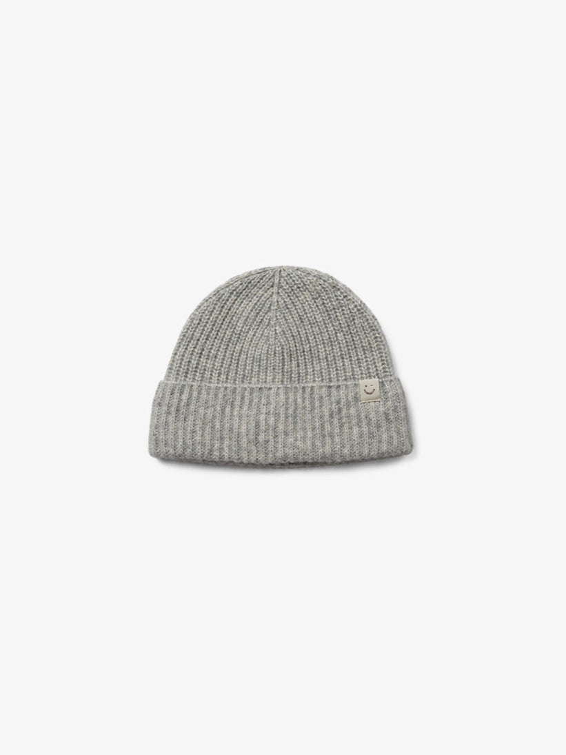 Wool Mix Beanie - All - Grey Melange | 100749 Cork