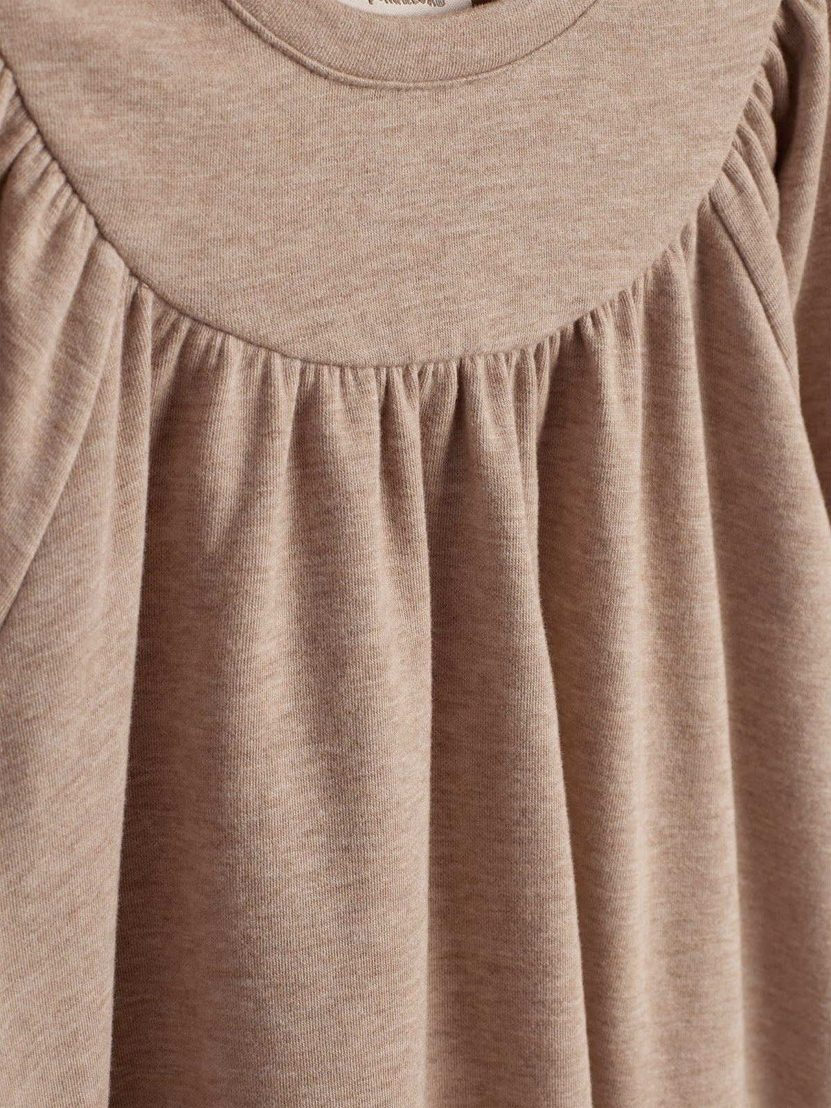 Plush Jersey Dress - Little - Beige Melange