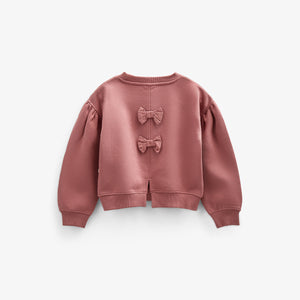 Bow Detail Sweatshirt - Kids - Vintage Red | 100812 Ruth