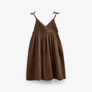 Gauze Strap Dress - Tween - Dark Brown | 100910 Jasmine