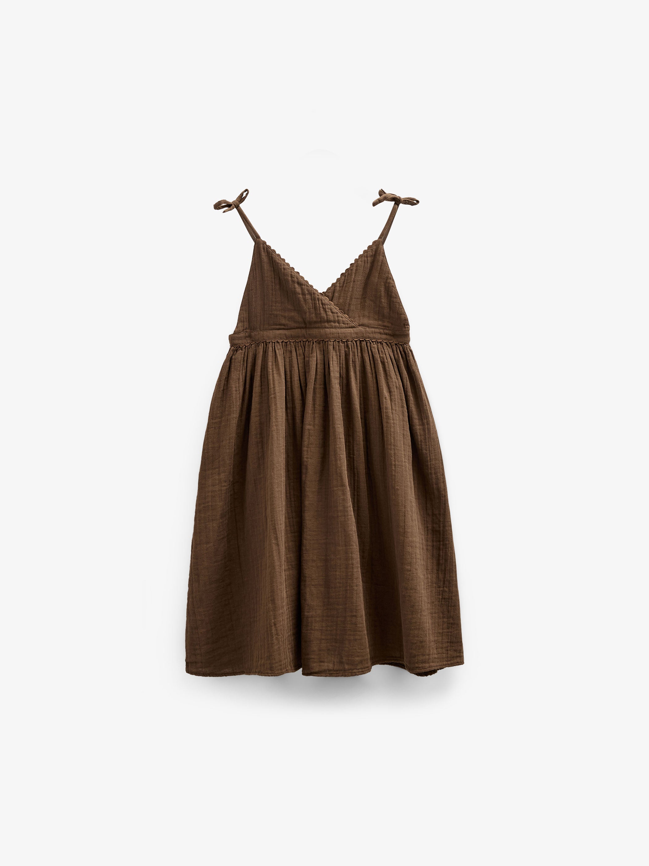 Gauze Strap Dress - Tween - Dark Brown | 100910 Jasmine