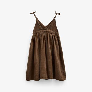 Gauze Strap Dress - Tween - Dark Brown | 100910 Jasmine
