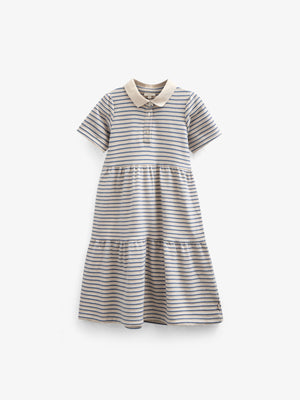 Striped Jersey Dress - Kids - Blue | 101012 Emmie