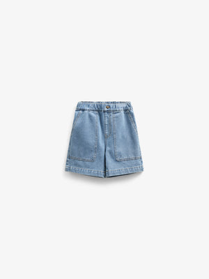 Pull-On Denim Shorts - Kids - Light Blue Denim | 101026 Gavin