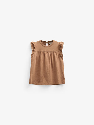 Jersey Blouse with Ric Rac Frill - Kids - Coconut | 101041 Gabriella
