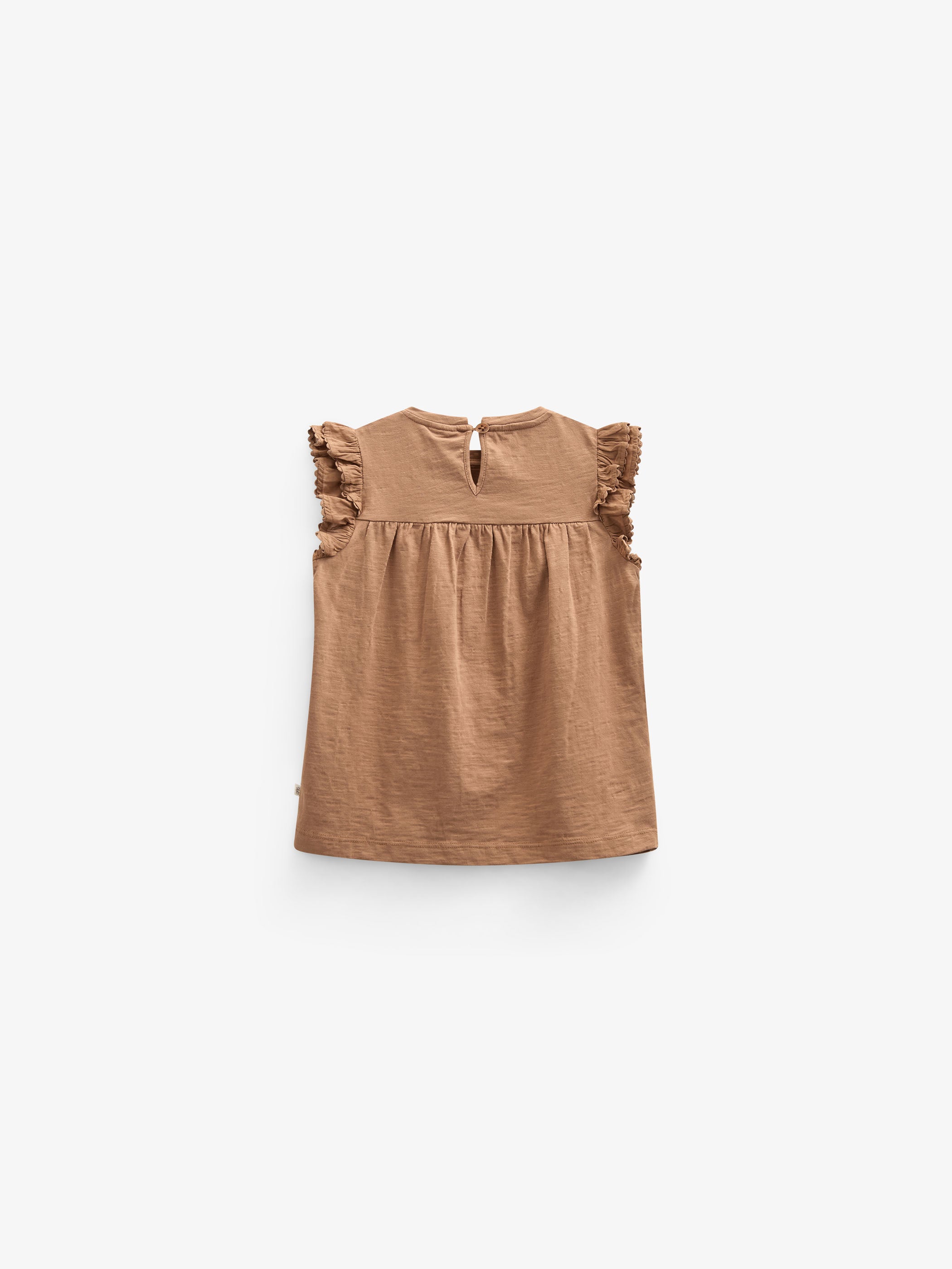 Jersey Blouse with Ric Rac Frill - Kids - Coconut | 101041 Gabriella
