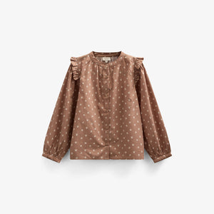 Printed Poplin Shirt Blouse - Kids - Coconut | 101057 Camilla