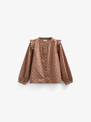 Printed Poplin Shirt Blouse - Kids - Coconut | 101057 Camilla