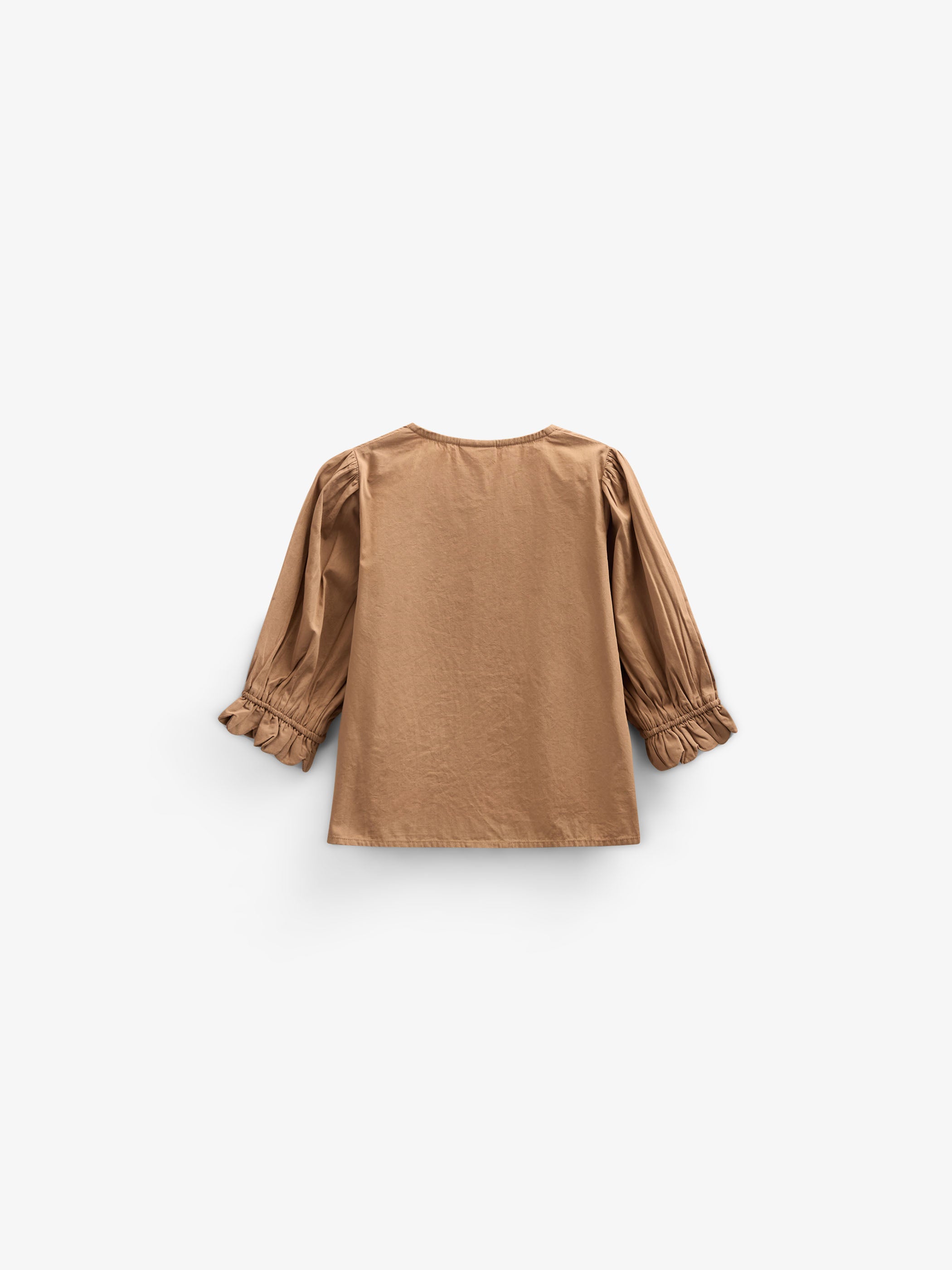 Poplin Blouse with Scallop Edge - Kids - Coconut | 101046 Joy