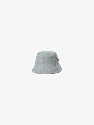 Jacquard Denim Bucket Hat - Kids - Blue Denim | 101094 Kyle
