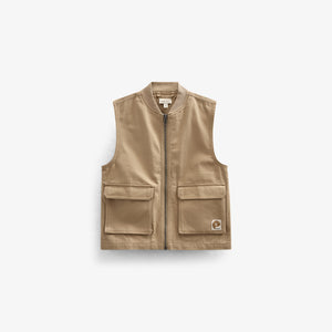 Canvas Cargo Gilet - Kids - Khaki | 101128 Isack