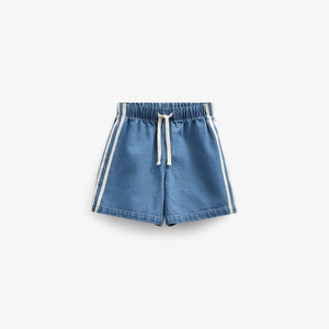 Baggy Denim Shorts with Tape - Tween - Blue Denim | 101143 Callum
