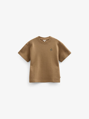 Waffle T-shirt - Kids - Khaki | 101148 Evan