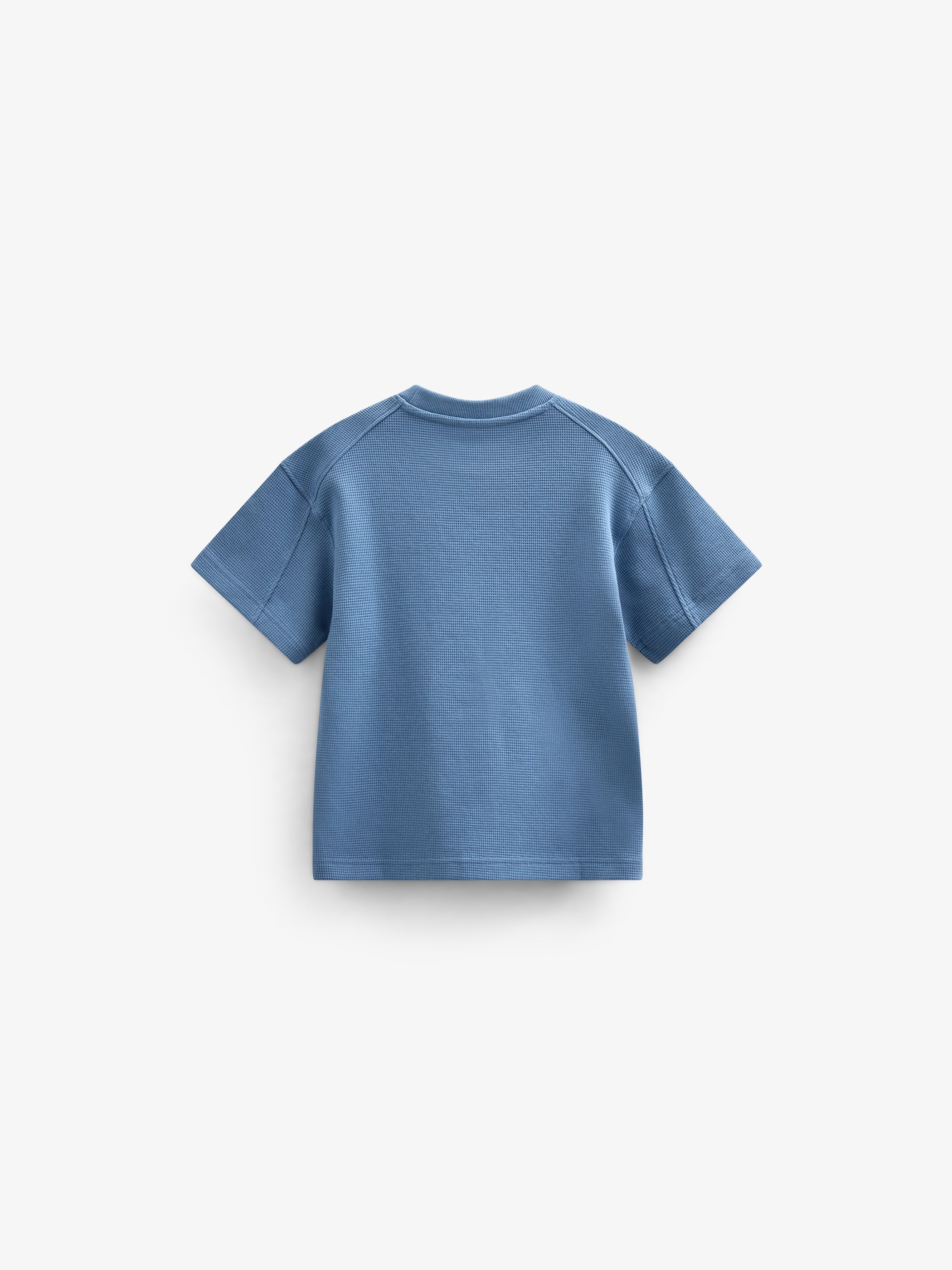 Waffle T-shirt - Kids - Dusty Blue | 101150 Evan