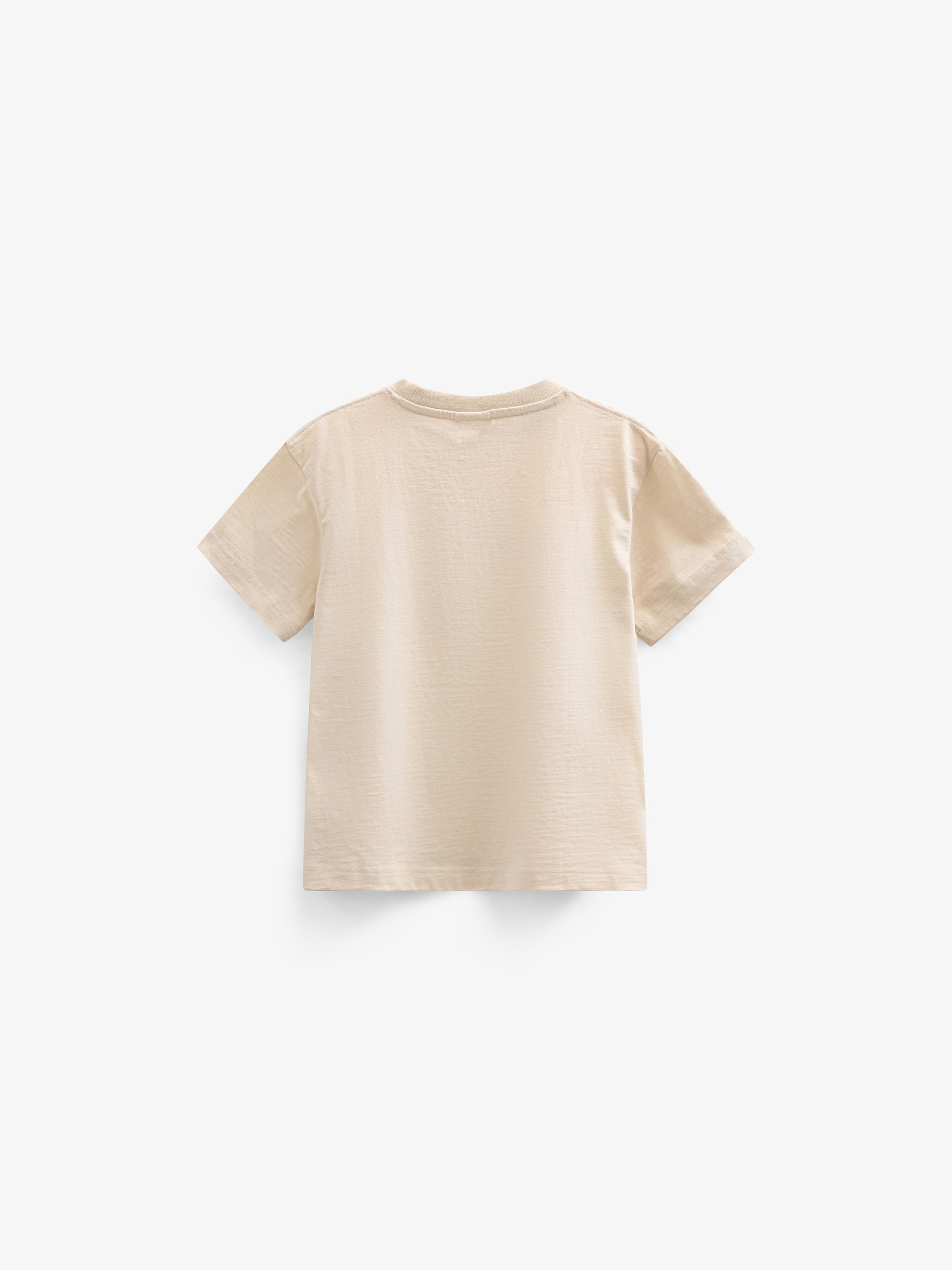 Slub jersey Embroidery T-shirt - Kids - Off White | 101159 Villum