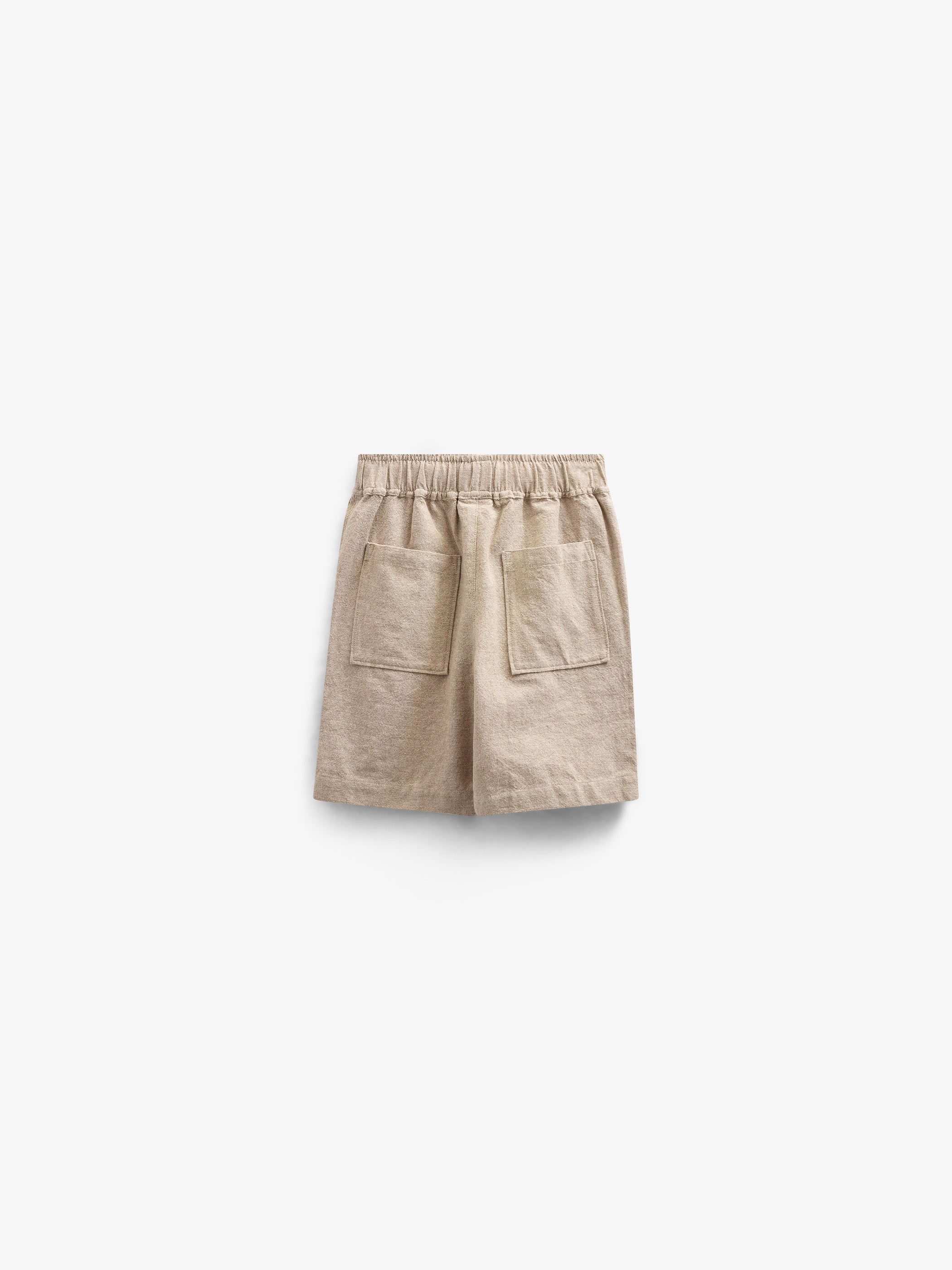 Textured Woven Cotton Shorts - Tween - Sand | 101198 Walter