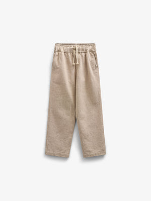 Textured Woven Cotton Trousers - Kids - Sand | 101199 Walter