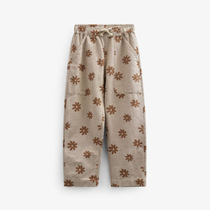 Printed Cotton Trousers - Kids - Sand | 101207 Molly