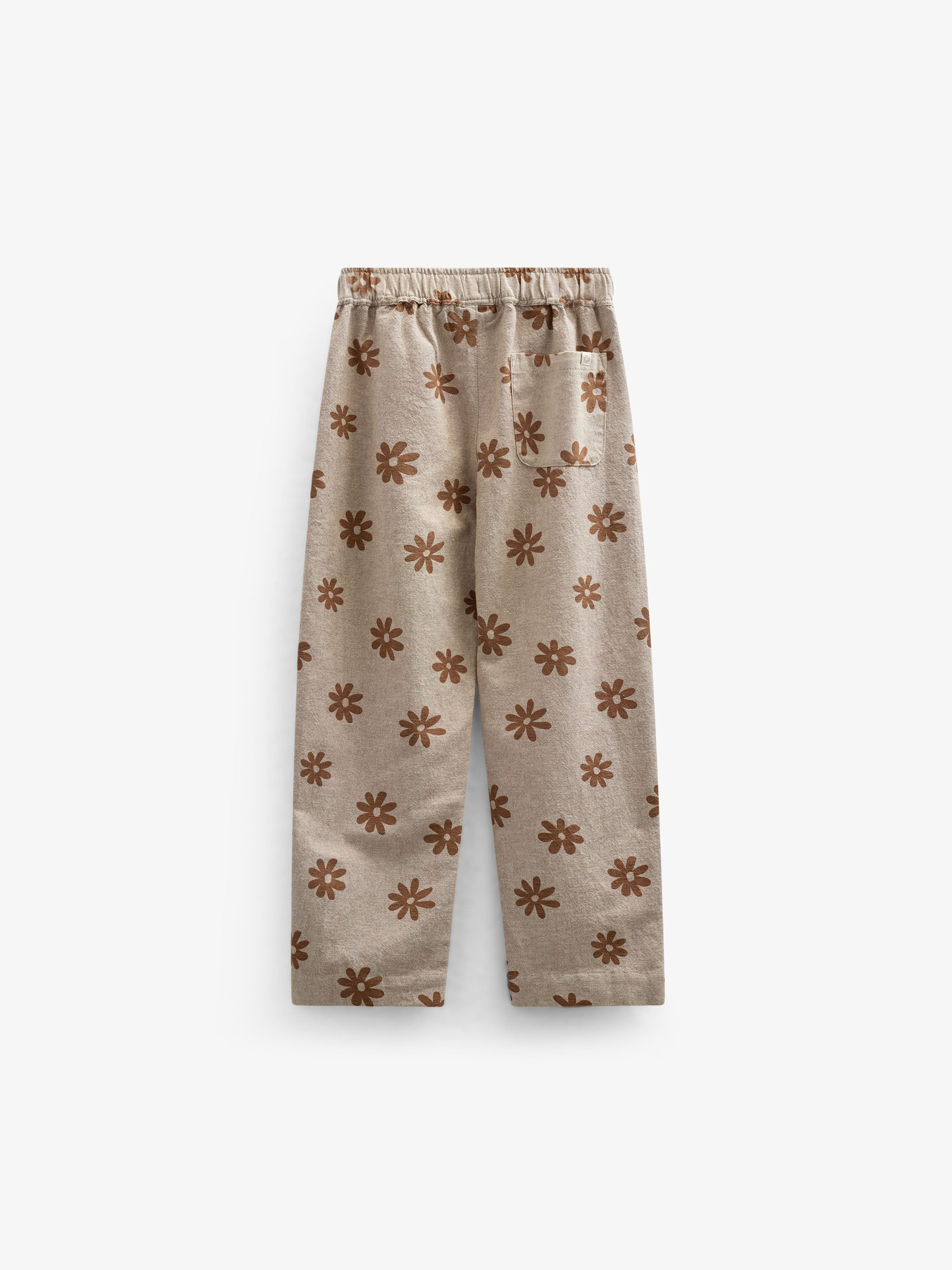 Printed Cotton Trousers - Kids - Sand | 101207 Molly