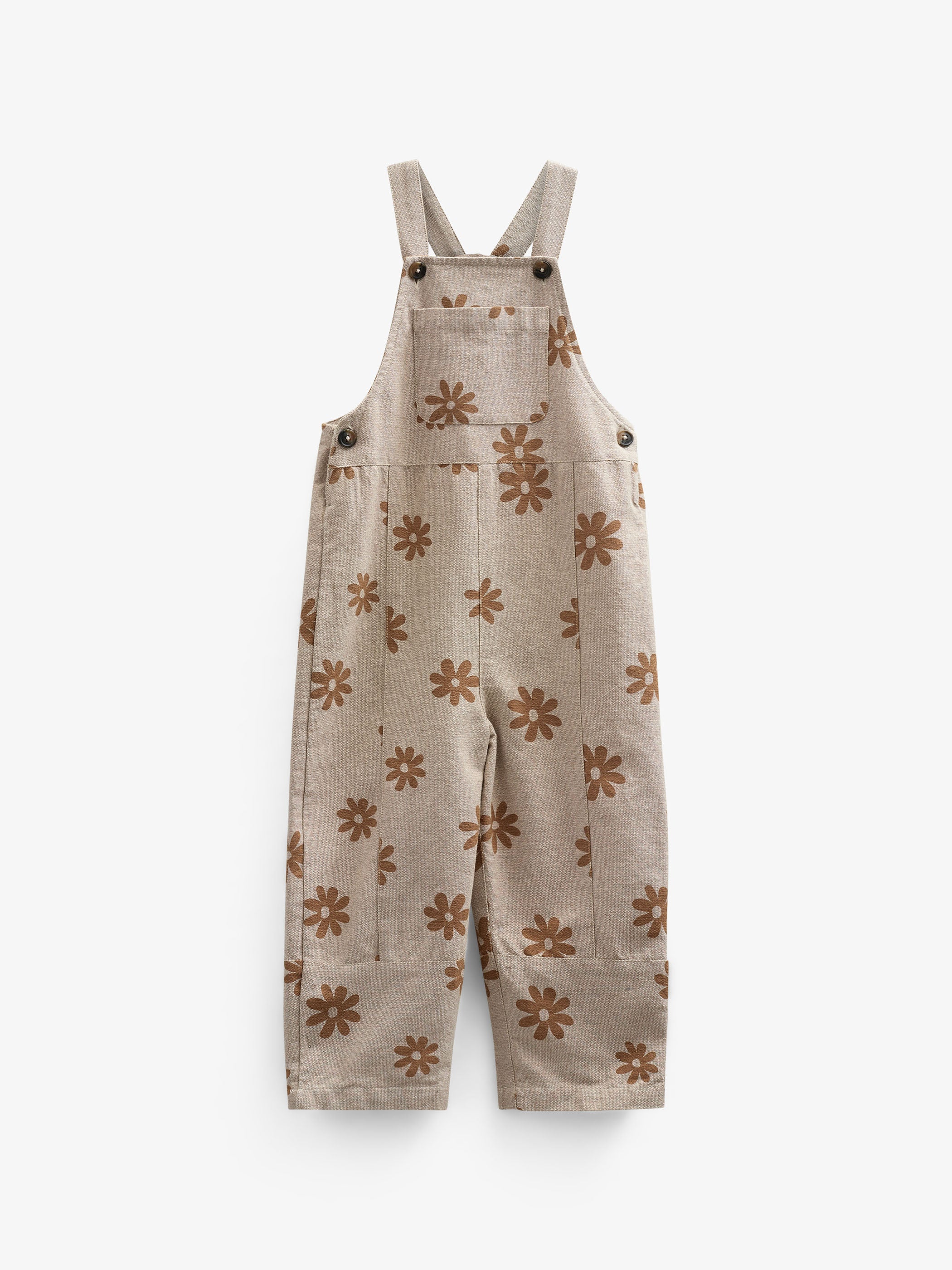 Printed Cotton Overall - Kids - Sand | 101210 Molly