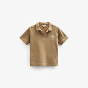 Textured Jersey Polo T-shirt - Tween - Khaki | 101218 Sonny