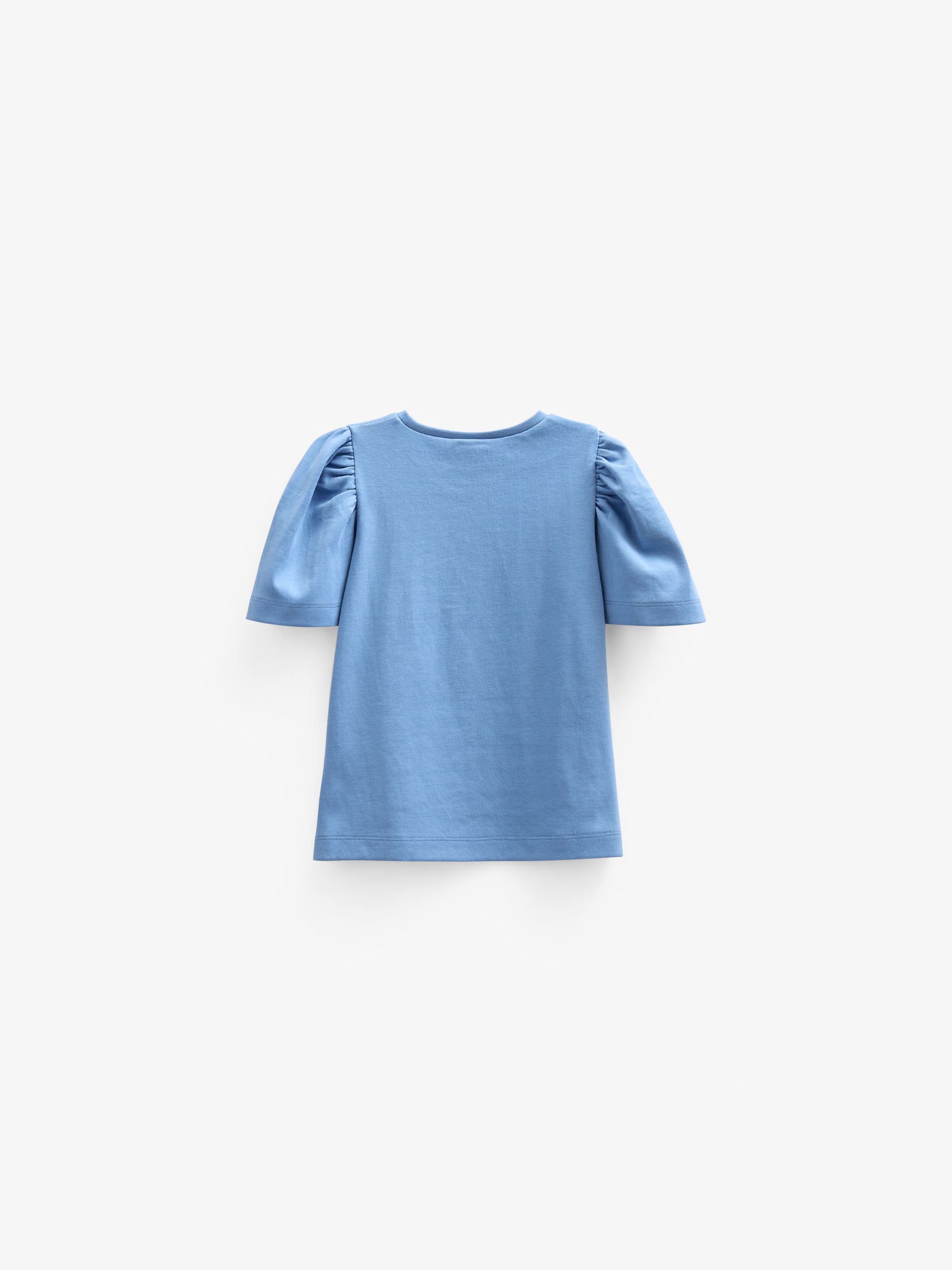 T-shirt With Embroidery - Kids - Dusty Blue | 101237 Amanda