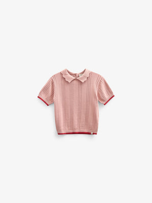 Rose knitted Polo - Tween - Rose | 101242 Helena