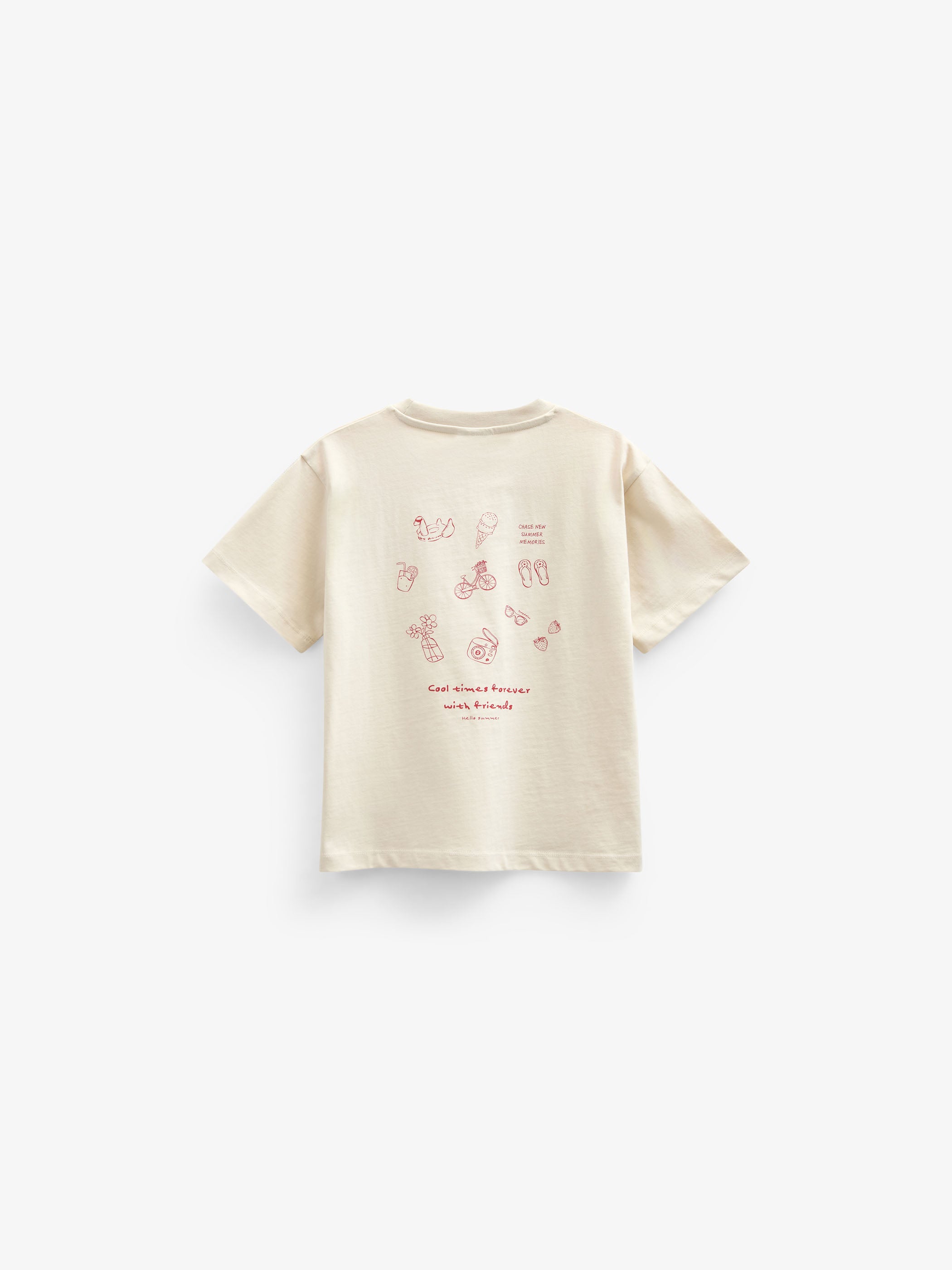Cool Times T-shirt - Tween - Offwhite | 101248 Kira