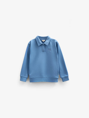 Polo Sweatshirt - Tween - Dusty Blue | 101254 Carter