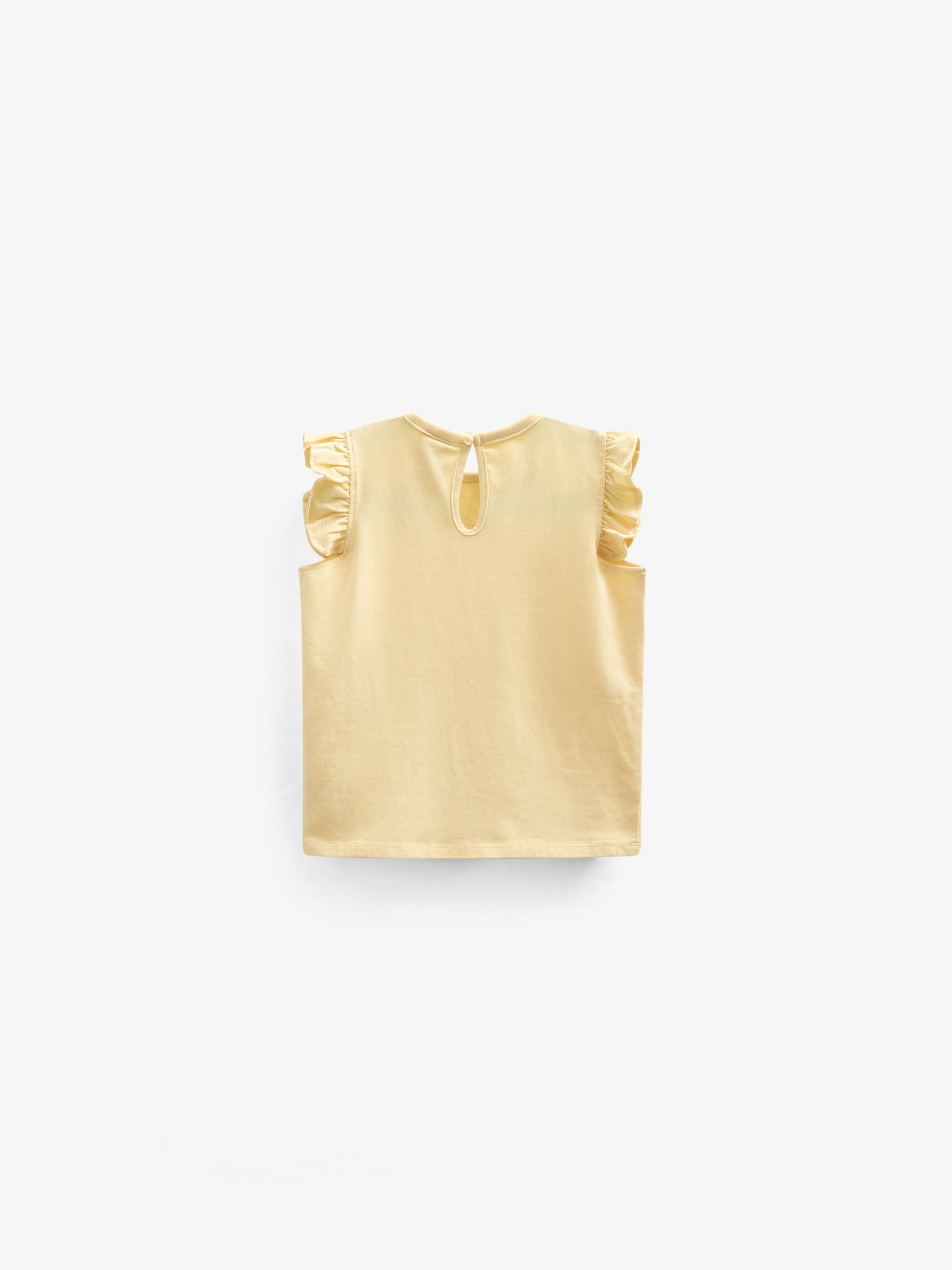 Frill Jersey Top - Kids - Sunlight | 101265 Selma