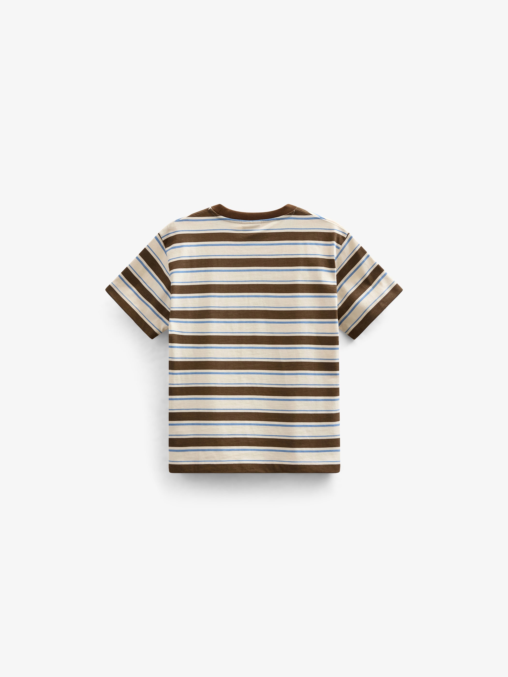 Retro Striped T-shirt - Kids - Dark Brown | 101273 Steven