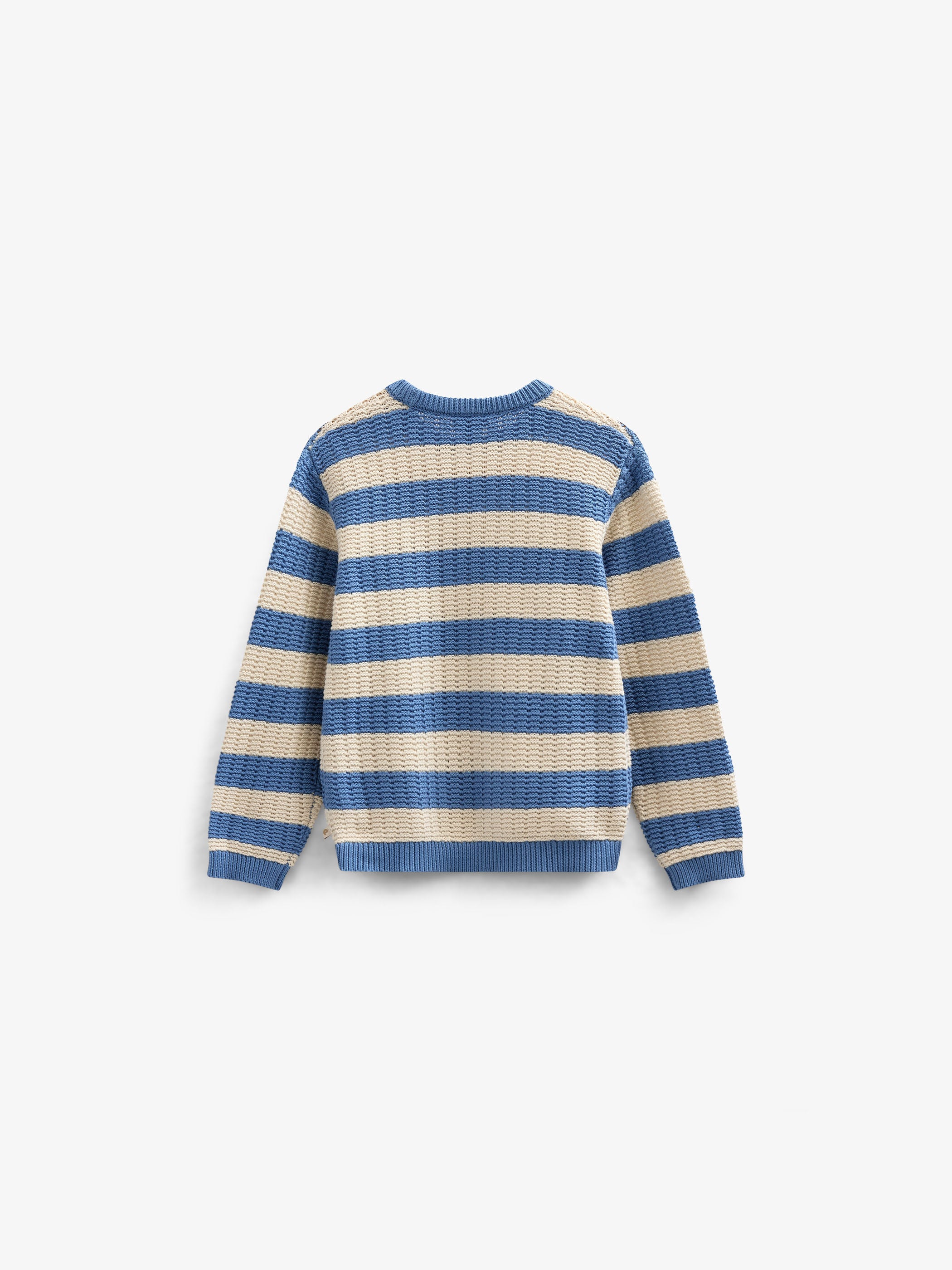 Knit Striped - Kids - Dusty Blue / Offwhite | 101283 Brady