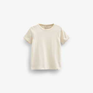 Pointelle t-shirt with contrast picot - Kids - Off White | 101289 Drew