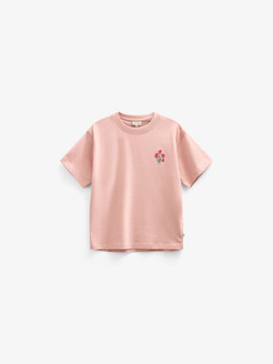 Flower Marked T-shirt - Kids - Powder Rose | 101292 Elsa