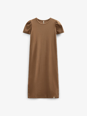 Modal Rib Long T-shirt Dress - Tween - Coconut | 101294 Lottie