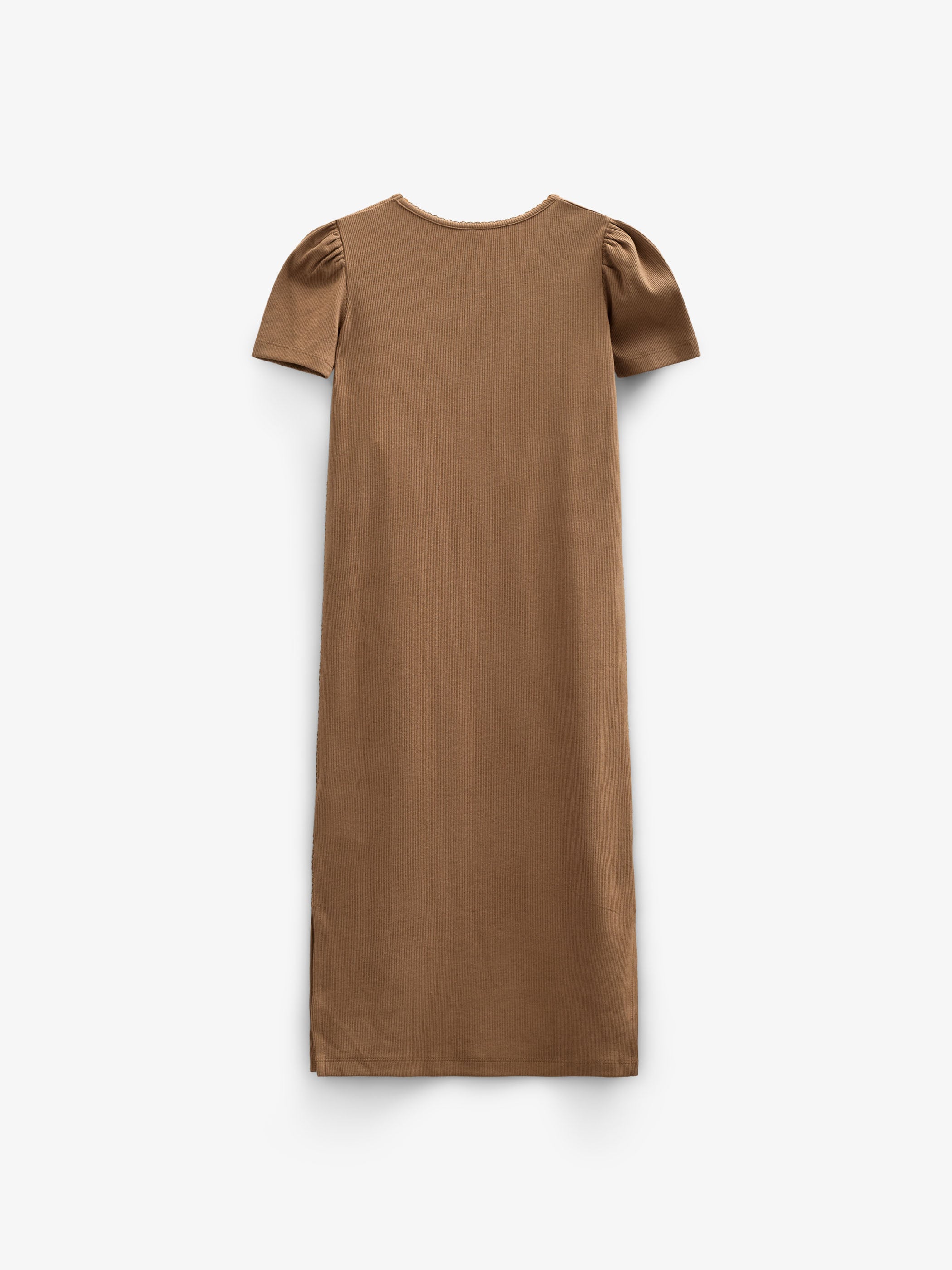 Modal Rib Long T-shirt Dress - Tween - Coconut | 101294 Lottie