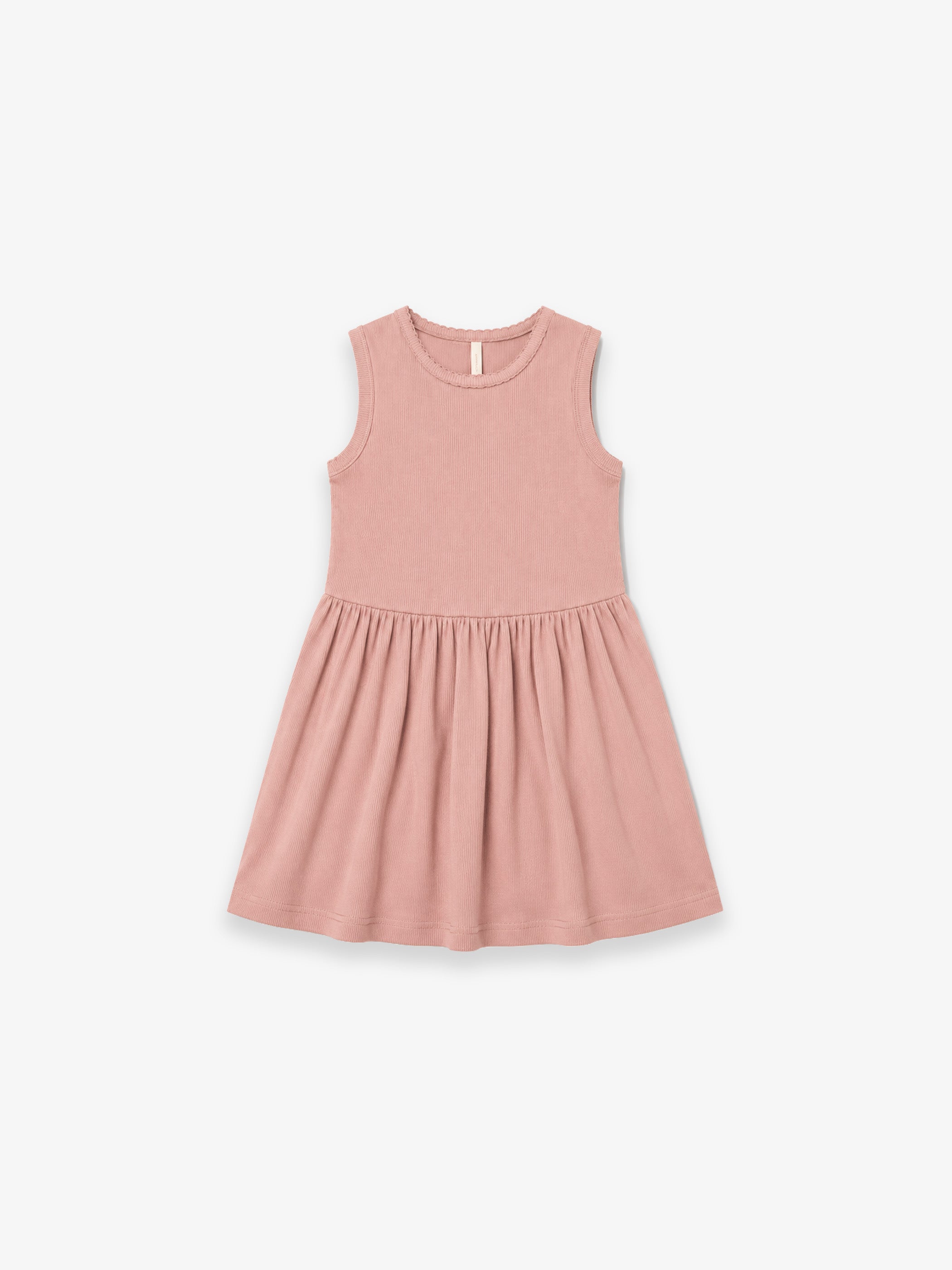 Modal Rib Sleeveless Dress - Kids - Rose Tan | 101296 Lottie