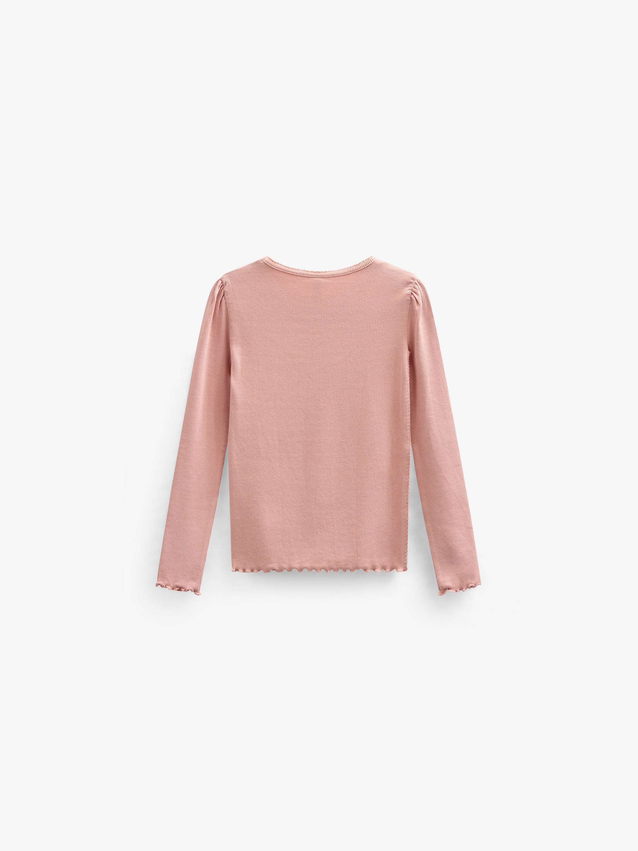 Modal Rib Long Sleeved T-shirt - Tween - Rose Tan | 101307 Lottie