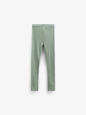 Modal Rib Leggings - Tween - Dusty Green | 101327 Lottie