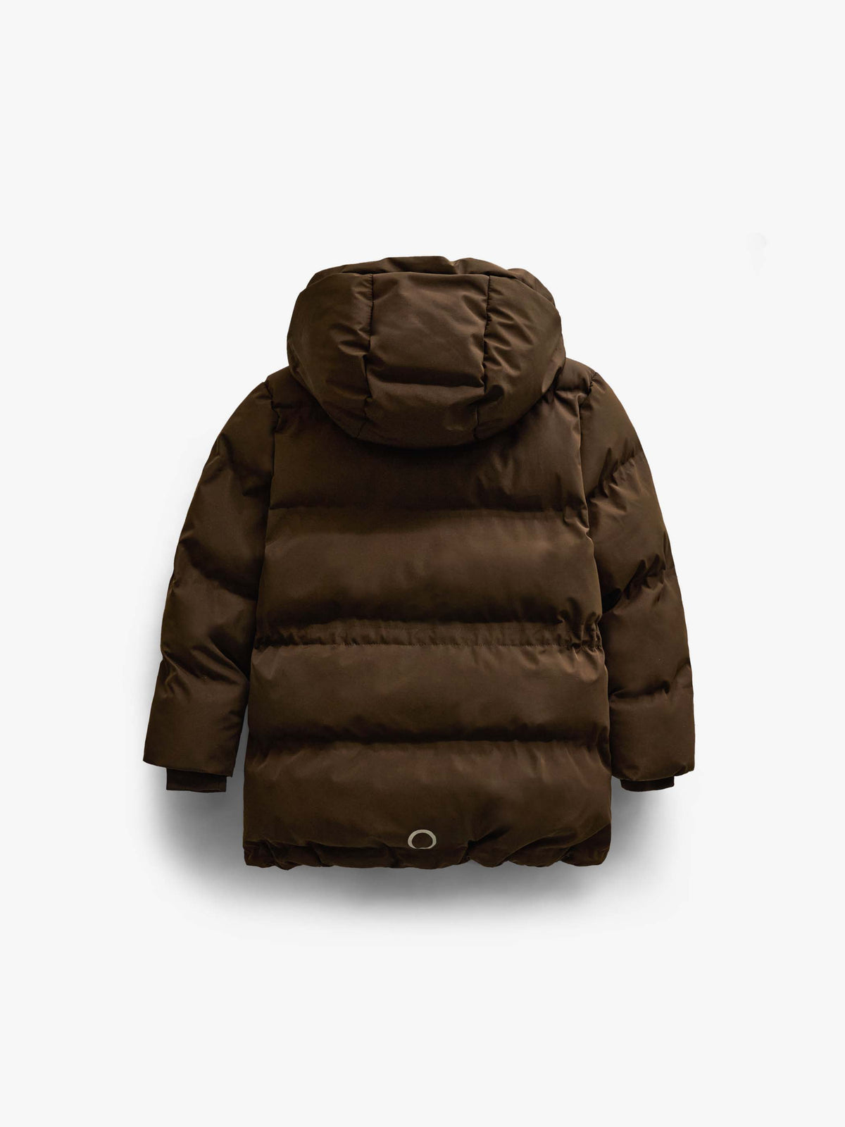 Winter Puffer Jacket with Drawstring - Kids - Dark Brown | 101413 Elenor