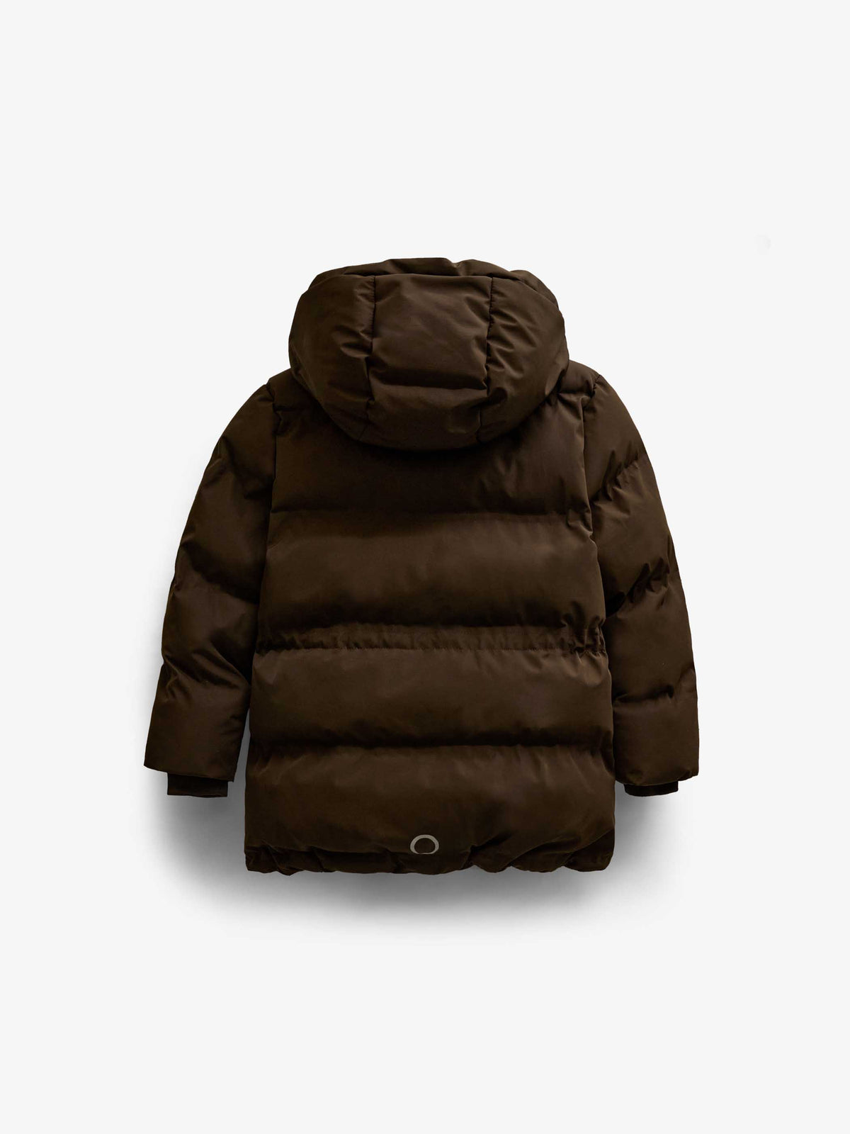 Winter Puffer Jacket with Drawstring - Kids - Dark Brown | 101413 Elenor
