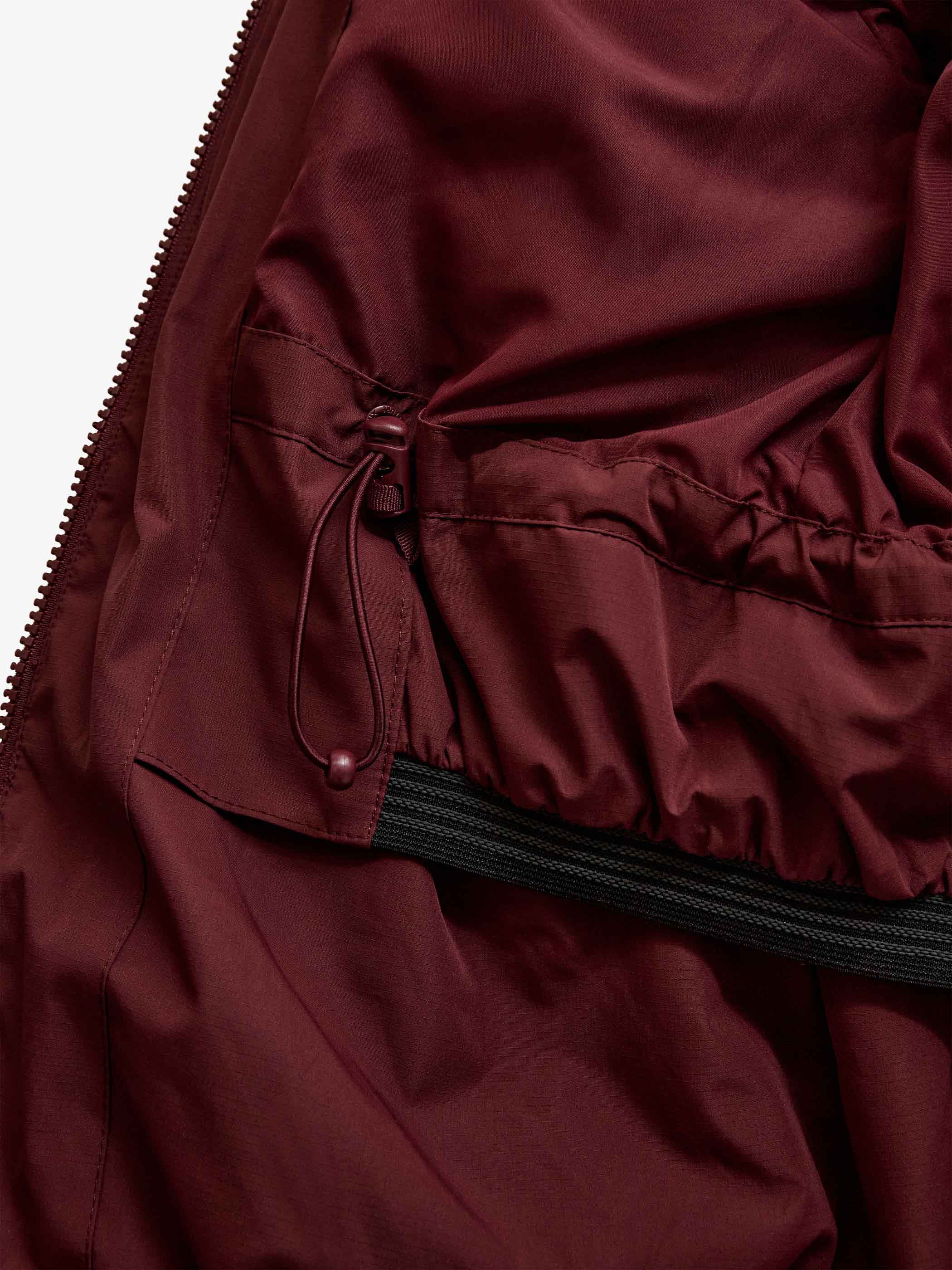 Winter Puffer Jacket with Drawstring - Tween - Bordeaux | 101416 Elenor