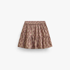 Floral Cotton Skirt - Tween - Rose/Bordeaux | 101430 Nova