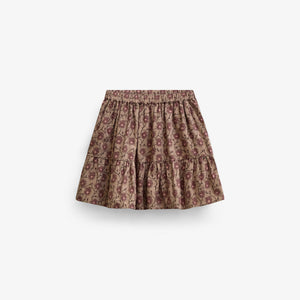 Floral Cotton Skirt - Kids - Rose/Bordeaux | 101429 Nova