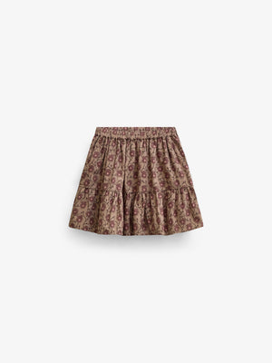 Floral Cotton Skirt - Tween - Rose/Bordeaux | 101430 Nova