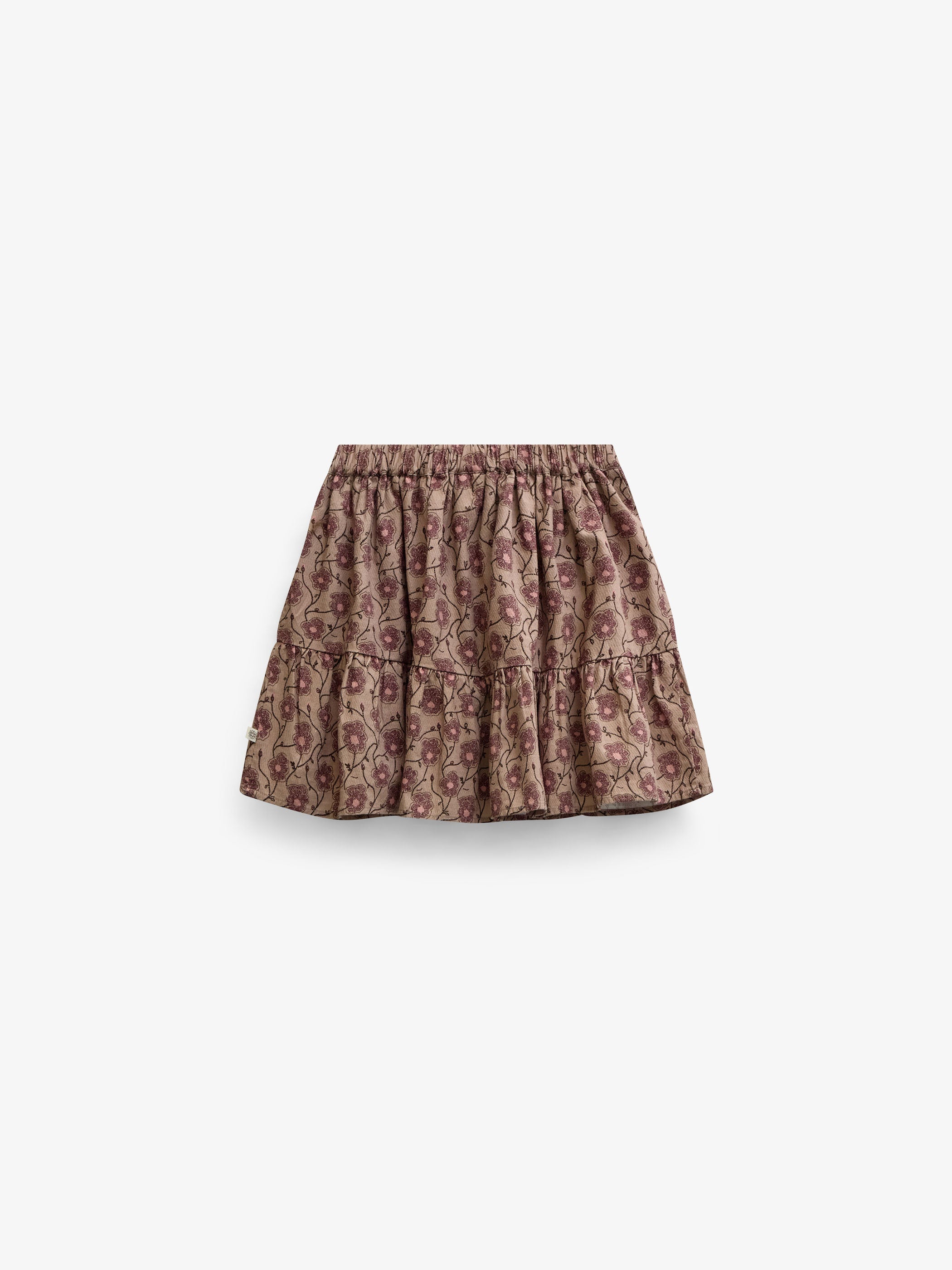 Floral Cotton Skirt - Tween - Rose/Bordeaux | 101430 Nova