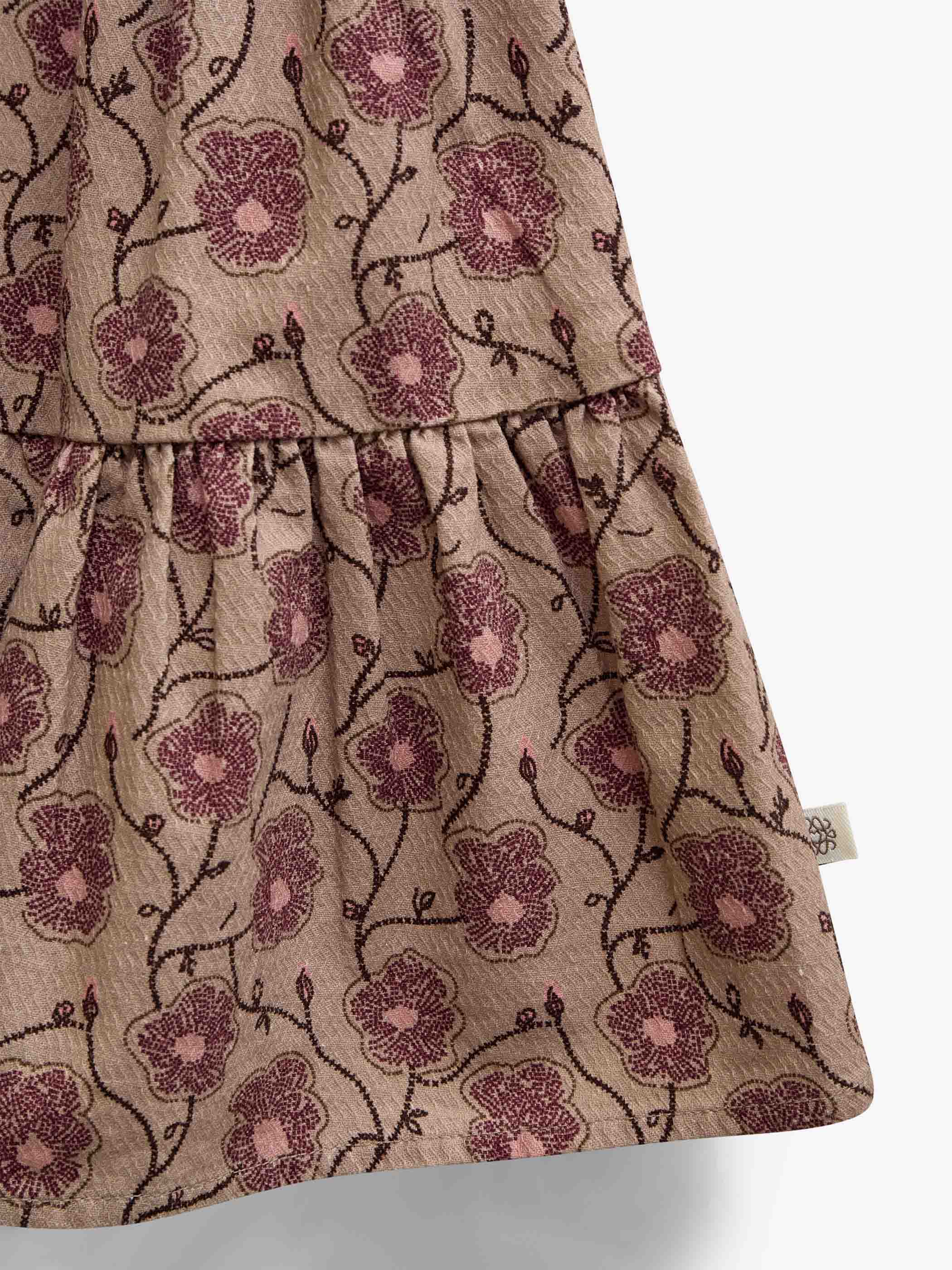 Floral Cotton Skirt - Tween - Rose/Bordeaux | 101430 Nova
