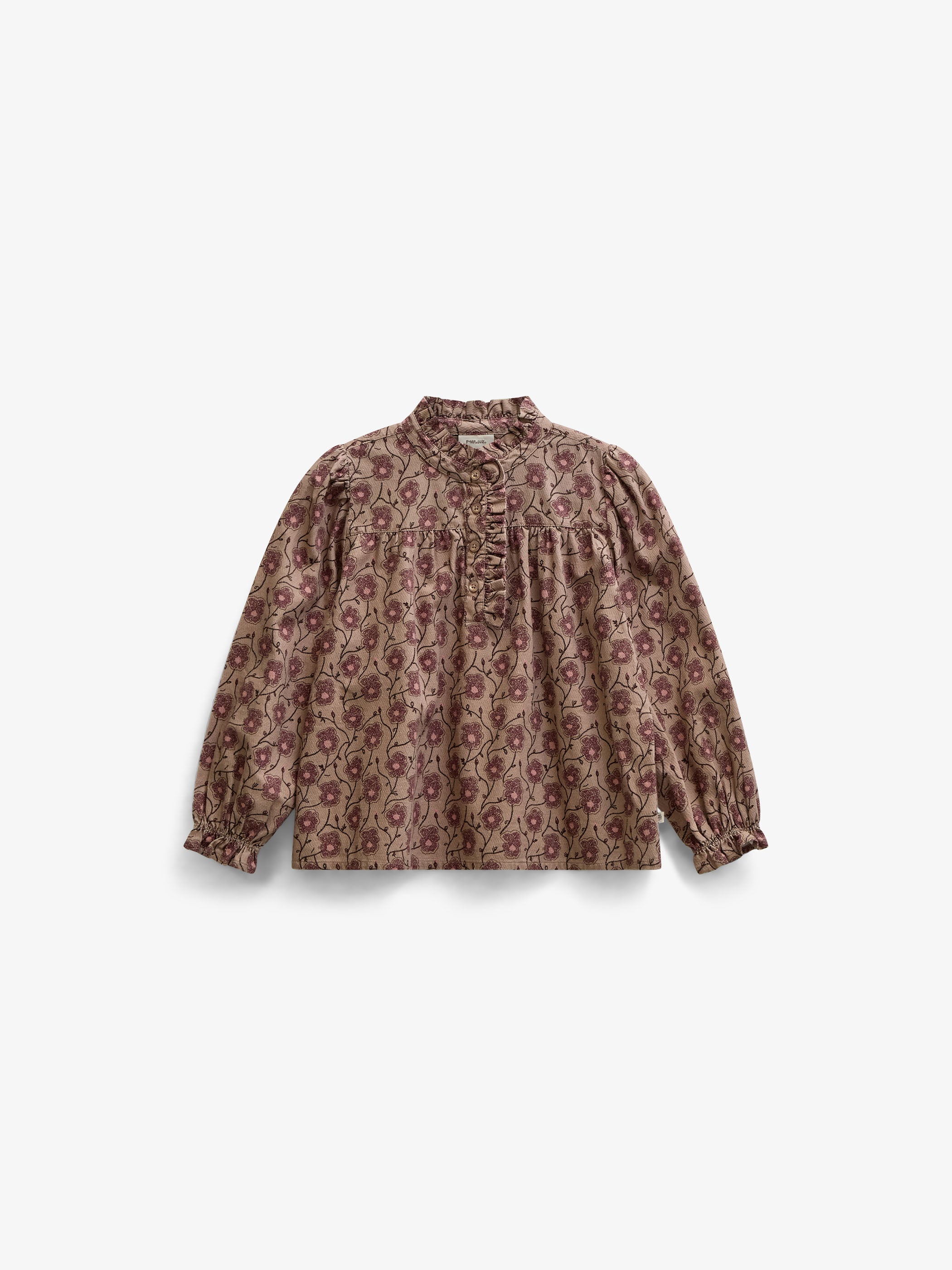 Floral Cotton Blouse - Tween - Rose/Bordeaux | 101434 Nova