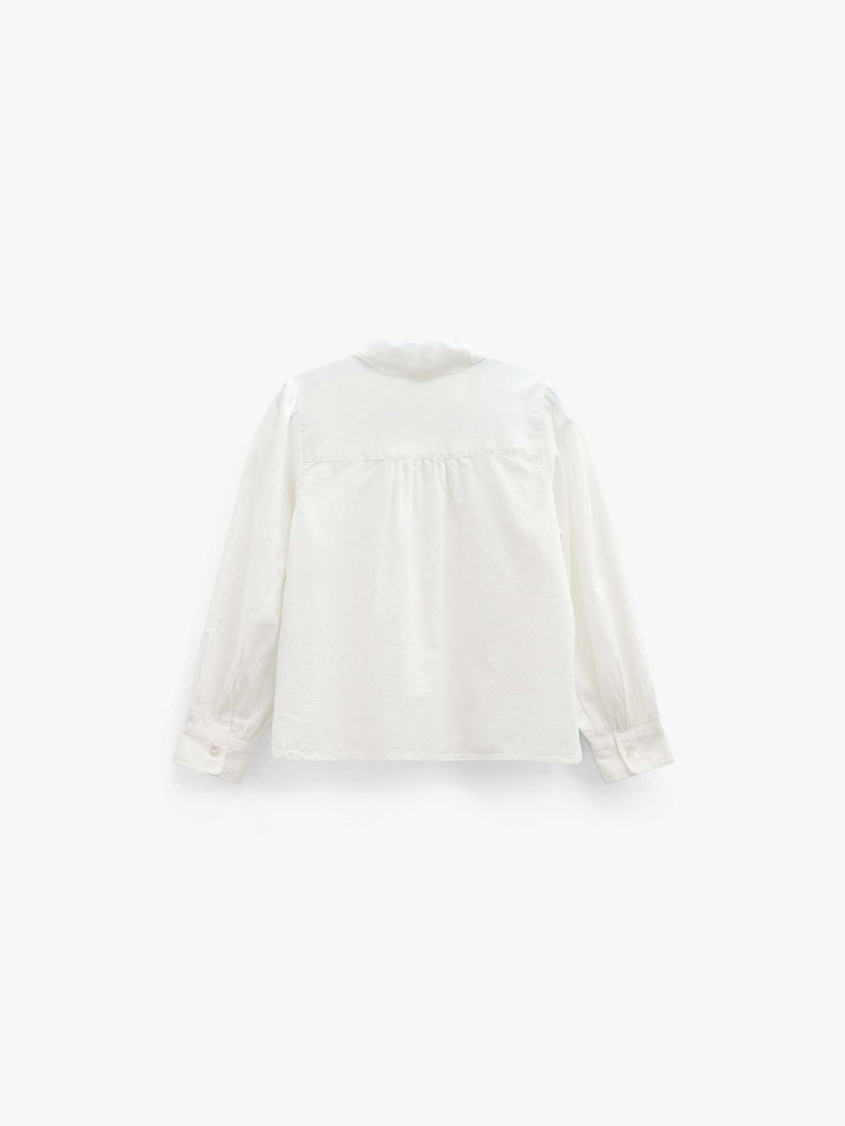 Cotton Shirt with Lace Collar - Tween - Offwhite | 101460 Holly
