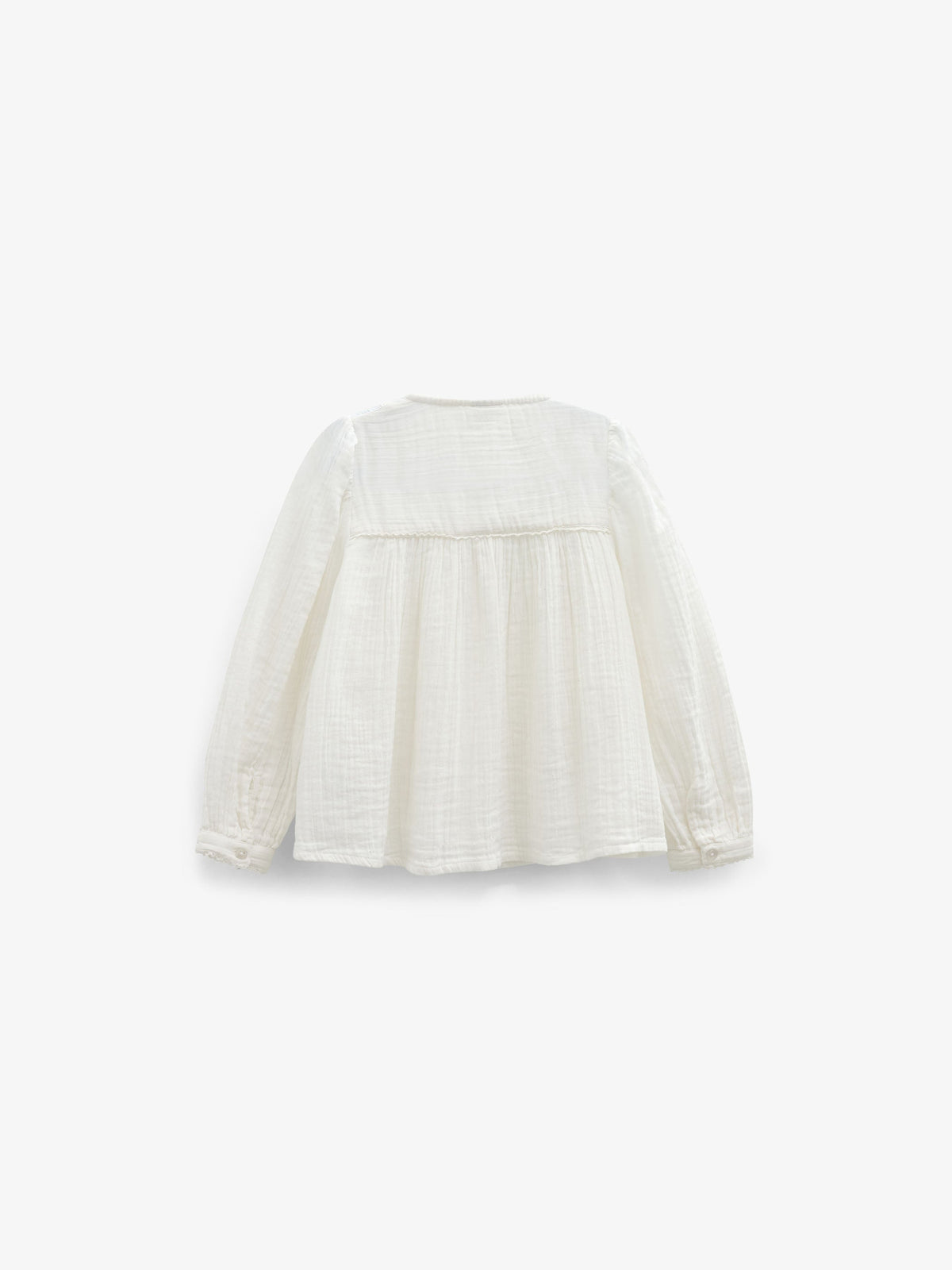 Double Gauze Cotton Blouse - Kids - Offwhite | 101461 Celina